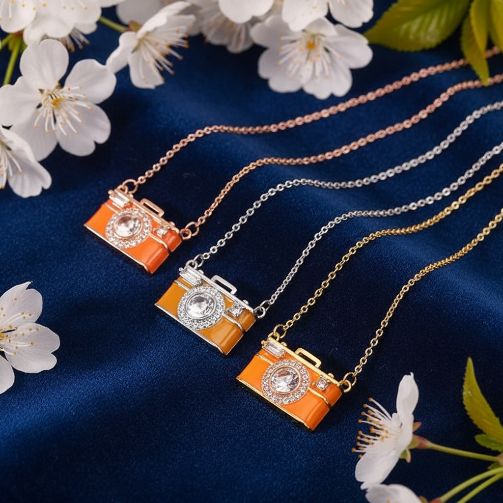 Instante Eterno – Collar Cámara con Foto